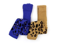 Mini Rodini leggings leopard rib (2-pack)